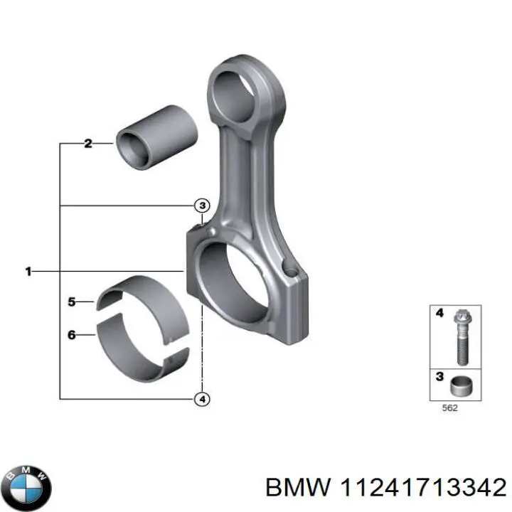 Болт шатуна 11241267147 BMW