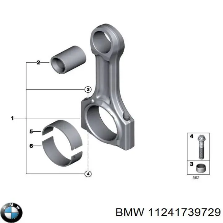 Болт шатуна BMW 11241739729 ціна, від 9.67 USD