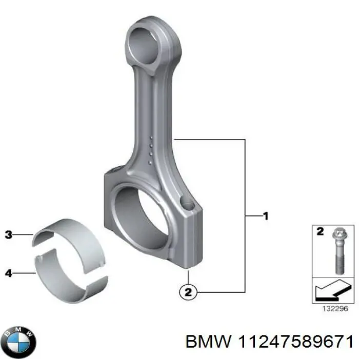 11247589671 BMW Болти для кріплення шатунів
