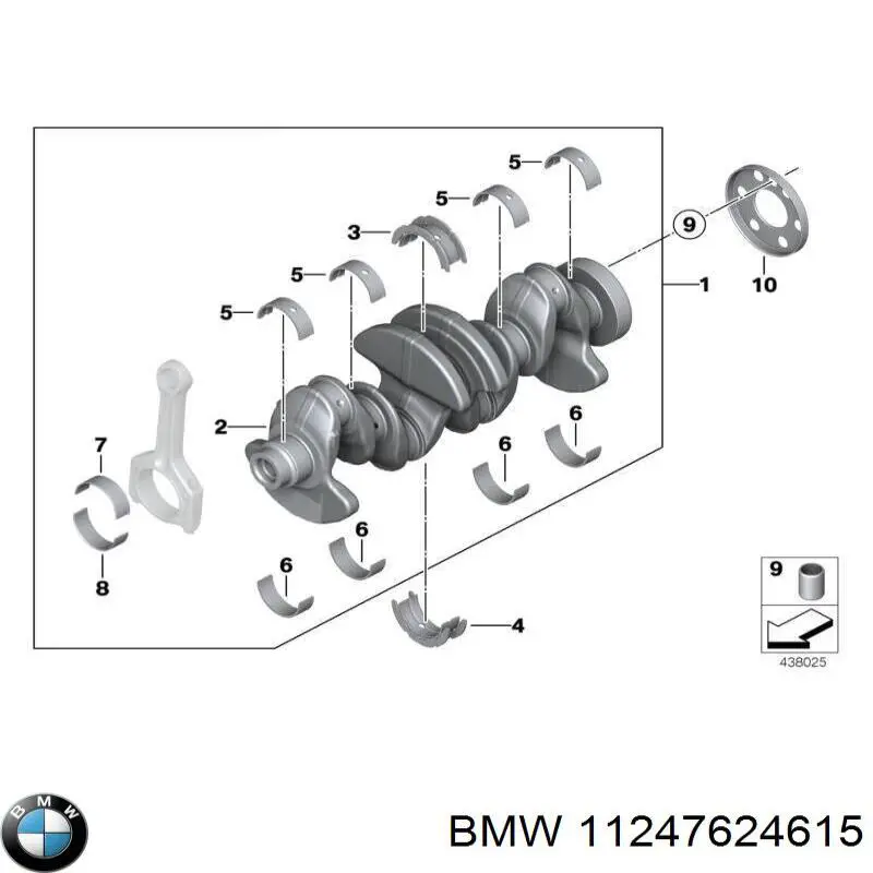 Шатун поршня двигуна на BMW 3 (E90)