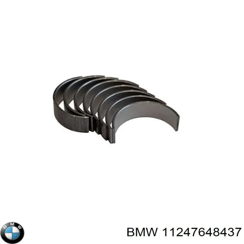 Купити 11247648437 BMW Вкладиші колінвала, шатунні, комплект, 1-й ремонт (+0,25)