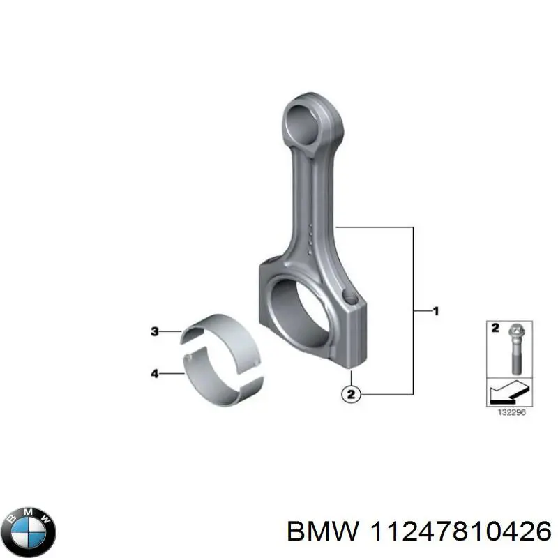 Купити 11247810426 BMW Вкладиші коленвала шатунні