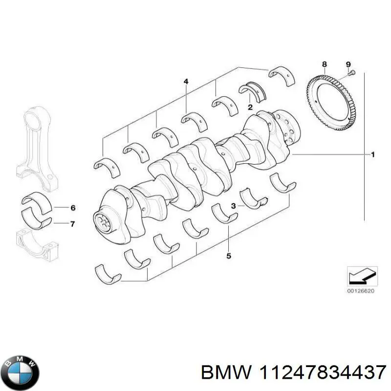 11247834437 BMW Шатун двигуна