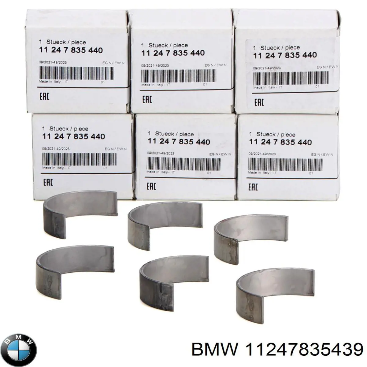 Шатунні вклалиші колінвала STD BMW 11247835439 ціна, від 56.98 USD