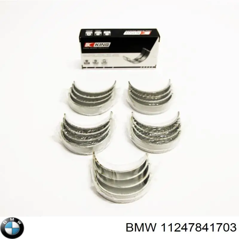 Вкладиші колінвала, корінні, комплект, 1-й ремонт (+0,25) 11247841703 BMW