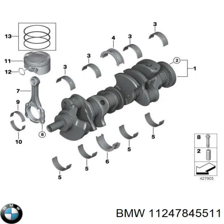 Купити 11247845511 BMW Болти для кріплення шатунів