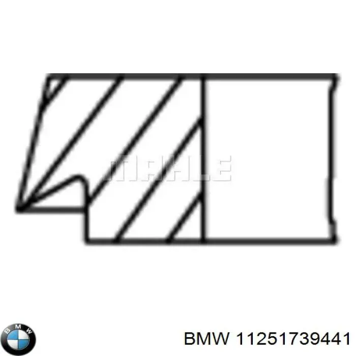 Кільця поршневі на 1 циліндр, STD. BMW 11251739441 ціна, від 11.60 USD