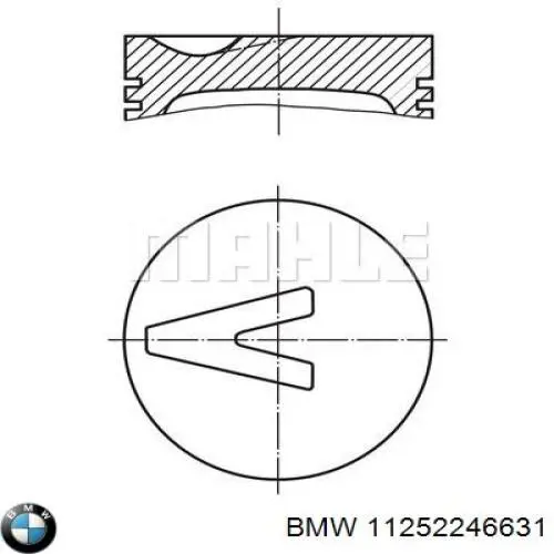 0826200 Mahle Original Поршня на 1 циліндр, STD