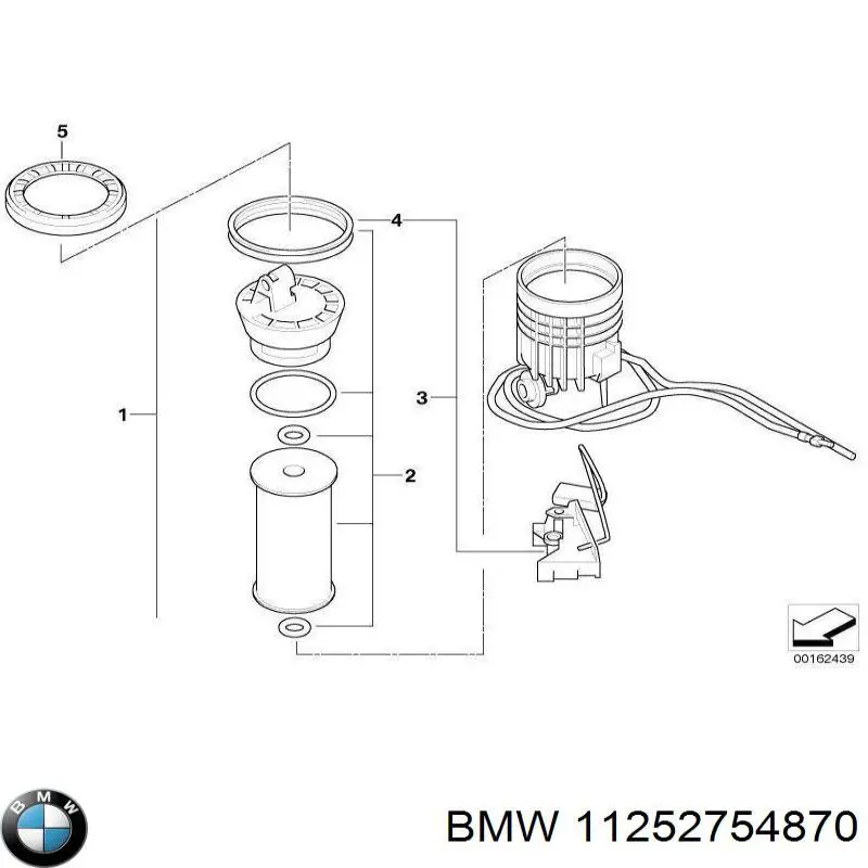 Паливний фільтр 11252754870 BMW