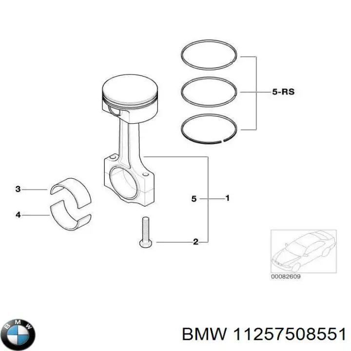  BMW 11257508551 ціна, від 63.49 USD