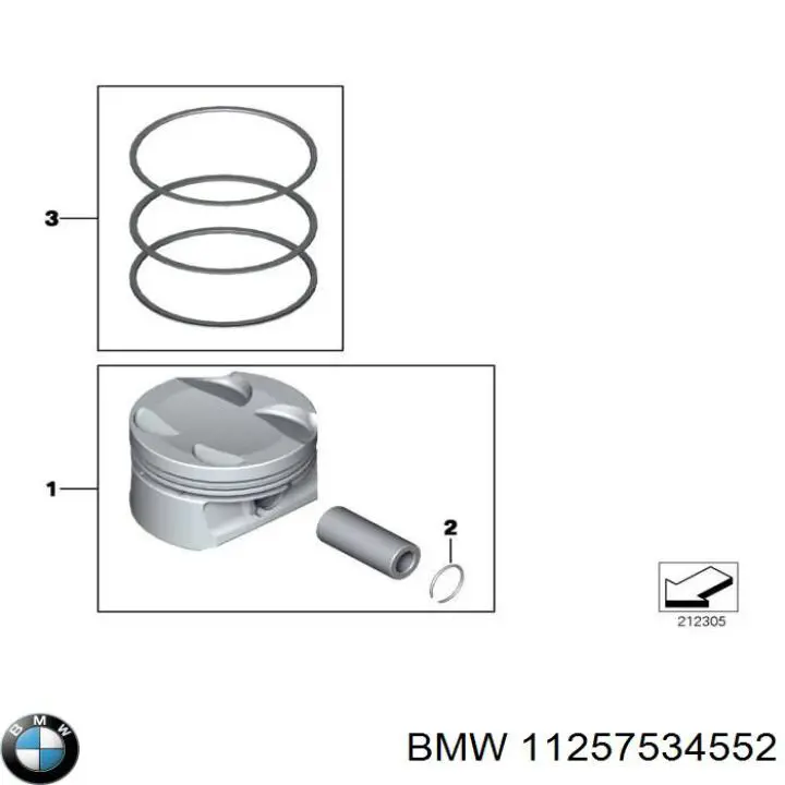  BMW 11257534552 ціна, від 3.92 USD