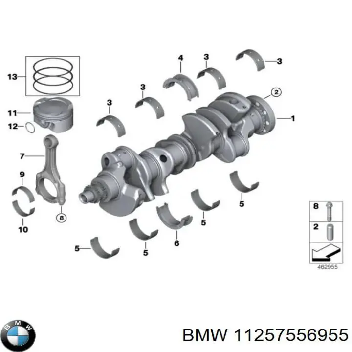  BMW 11257556955 ціна, від 3.93 USD