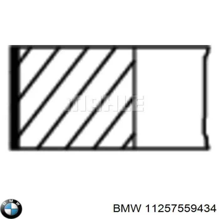 11257559434 BMW Кільця поршневі комплект на мотор, 1-й ремонт (+0,25)