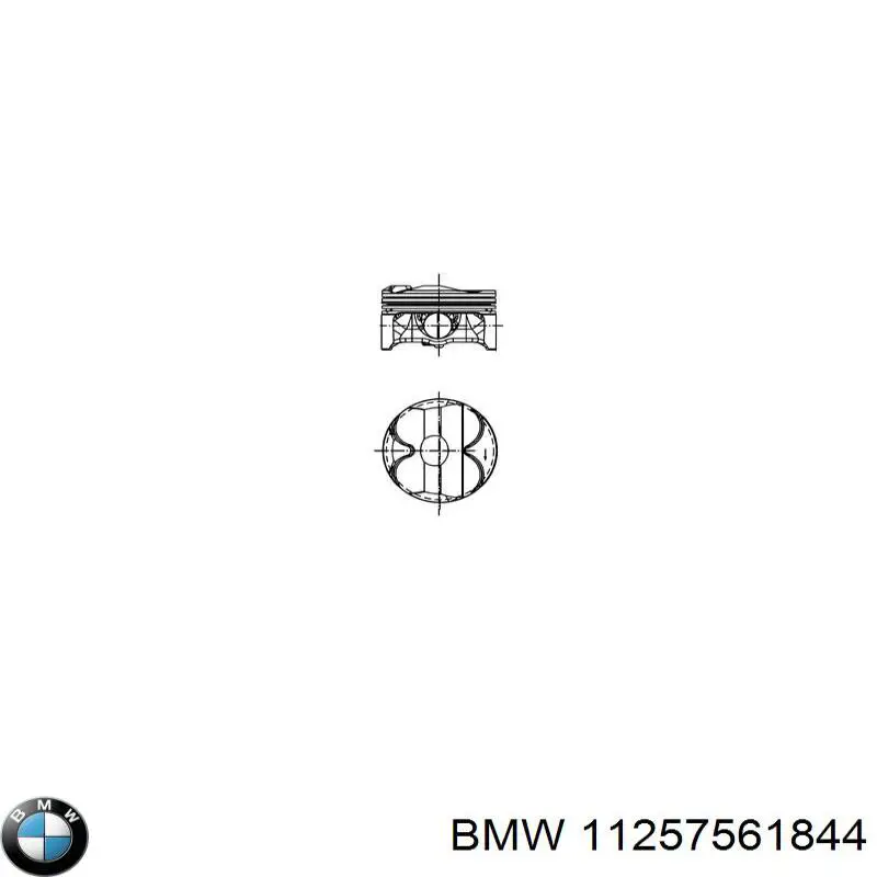 Поршень в комплекті на 1 циліндр, STD BMW 11257561844 ціна, від 63.33 USD