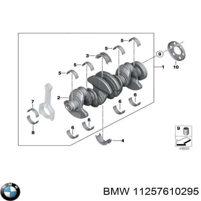 Кільця поршневі компресора, на 1 циліндр, STD на BMW 3 (E92)