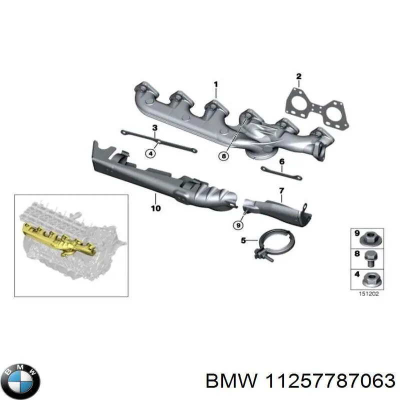 Купити 11257788396 BMW Поршень в комплекті на 1 циліндр, STD
