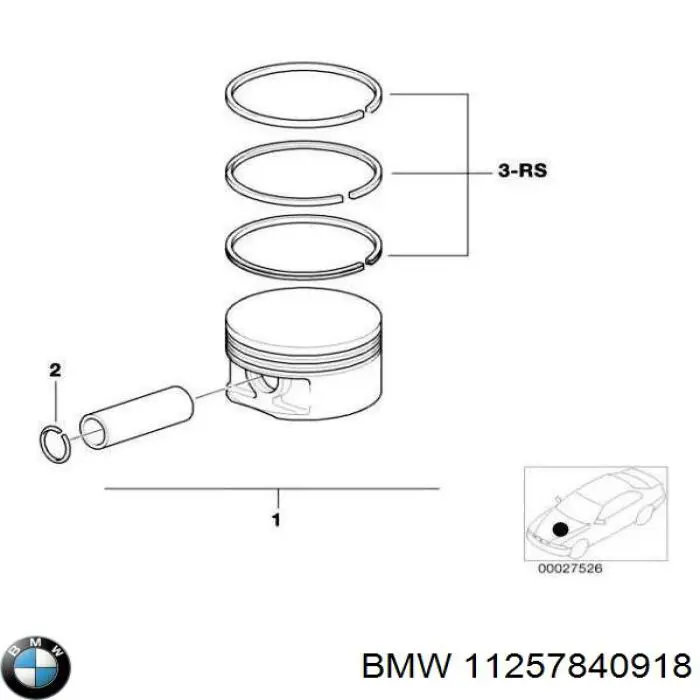  BMW 11257840918 ціна, від 253.32 USD