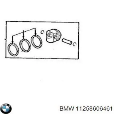 Купити 11257640168 BMW Поршень в комплекті на 1 циліндр, STD