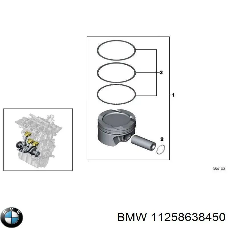 Поршень з пальцем без кілець, STD 081PI00126000 Mahle Original
