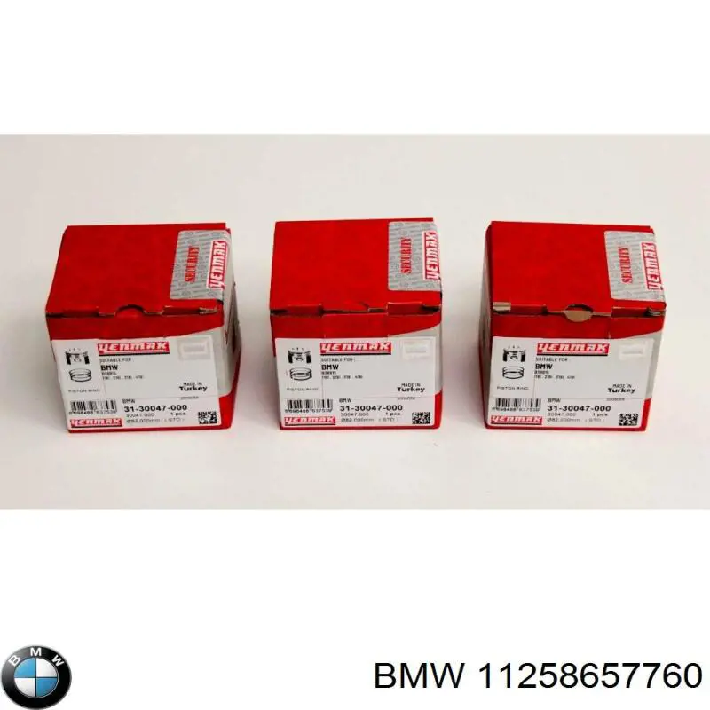Поршень в комплекті на 1 циліндр, STD BMW 11258623260