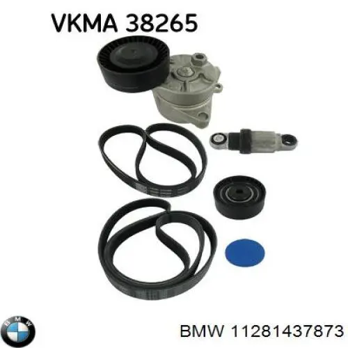 Клиновий ремінь BMW 11281437873 ціна, від 6.92 USD