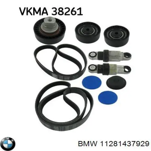 11281437929 BMW Поліклиновий ремінь