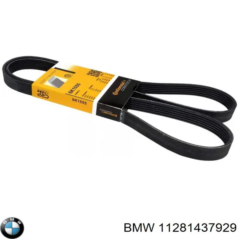 Клиновий ремінь BMW 11281437929 ціна, від 12.32 USD