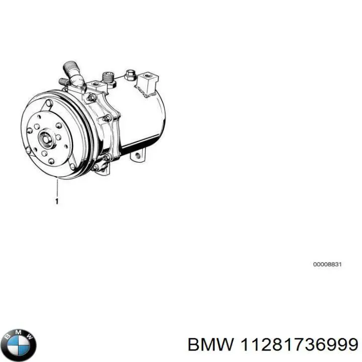 11281736999 BMW ремінь приводний, агрегатів