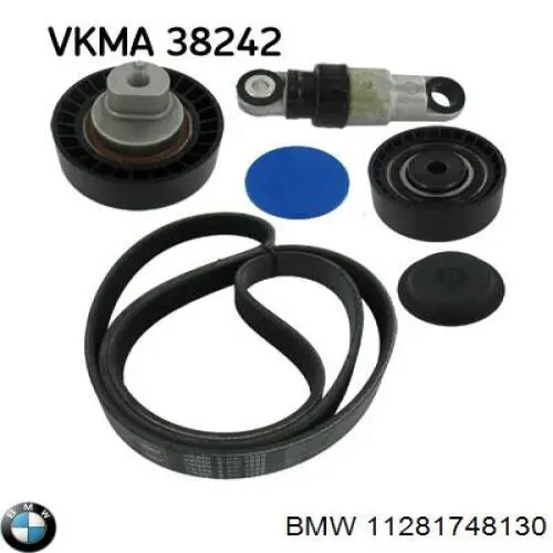 Ролик приводного ременя, паразитний BMW 11281748130 ціна, від 15.19 USD