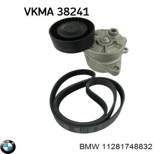 Натягувач приводного ременя BMW 11281748832 ціна, від 34.49 USD