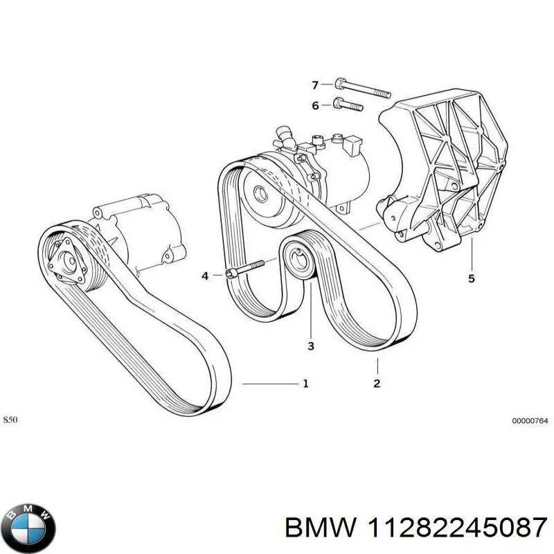 Натяжний ролик BMW 11282245087 ціна, від 29.85 USD