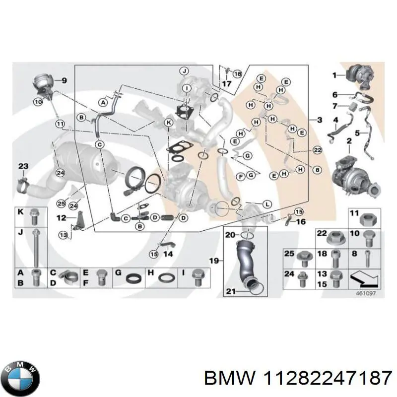 Натяжний ролик BMW 11282247187 ціна, від 9.83 USD
