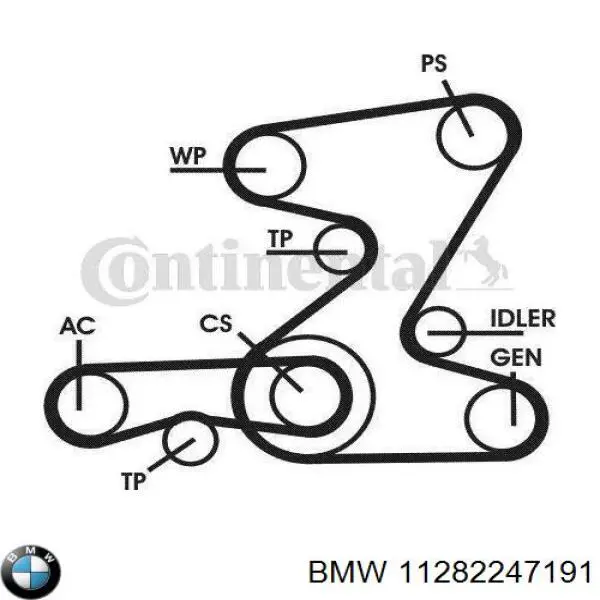 Купити 11282247191 BMW Ремінь генератора