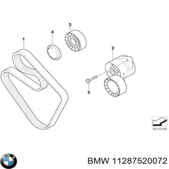 Купити 11287520072 BMW Ремінь генератора