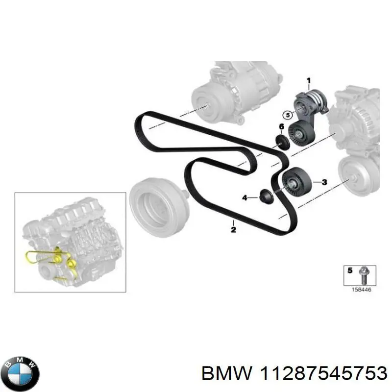 Підшипник маточини задньої BMW 11287545753 ціна, від 14.63 USD