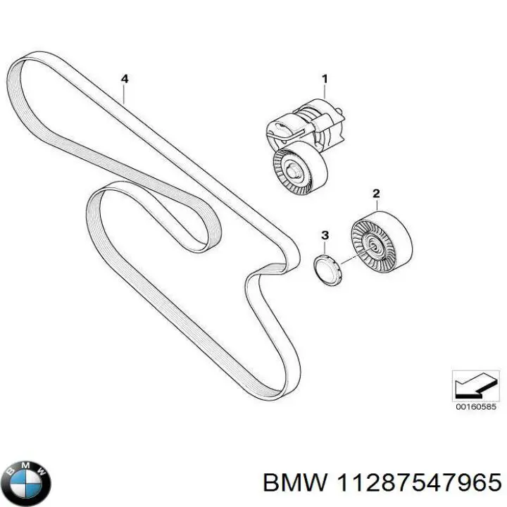 Купити 11287547965 BMW Ремінь генератора