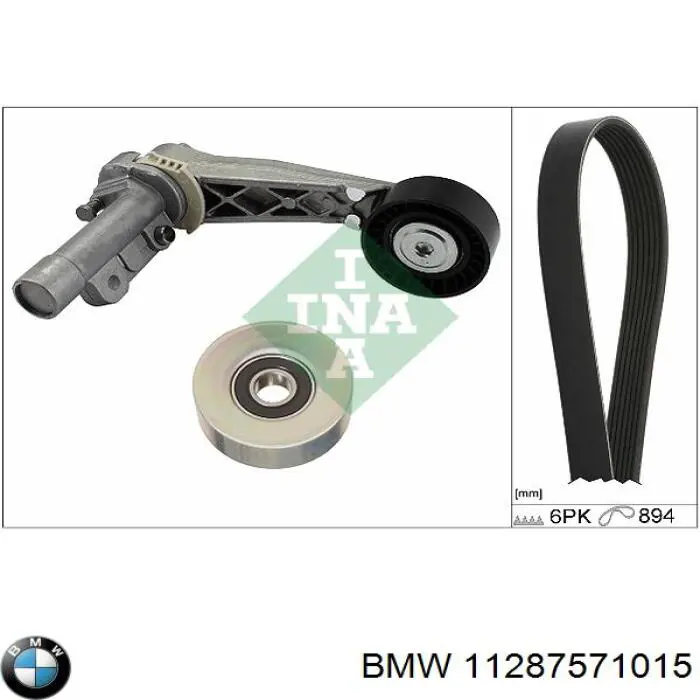 Натягувач приводного ременя BMW 11287571015 ціна, від 46.39 USD