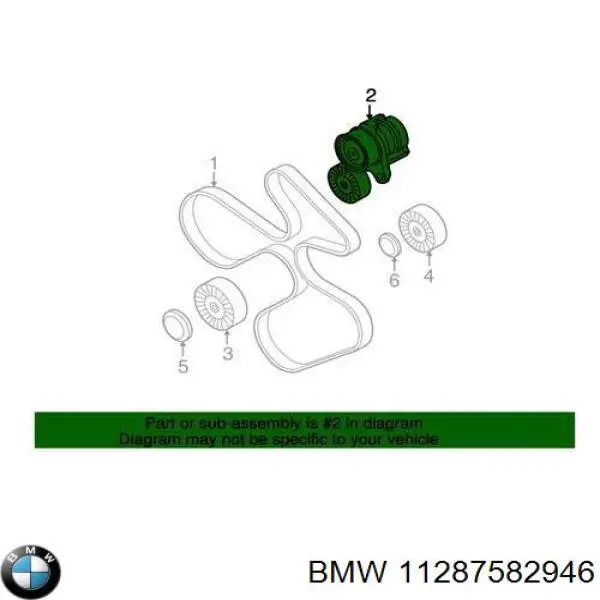 Купити 11287582946 BMW Натягувач приводного ременя