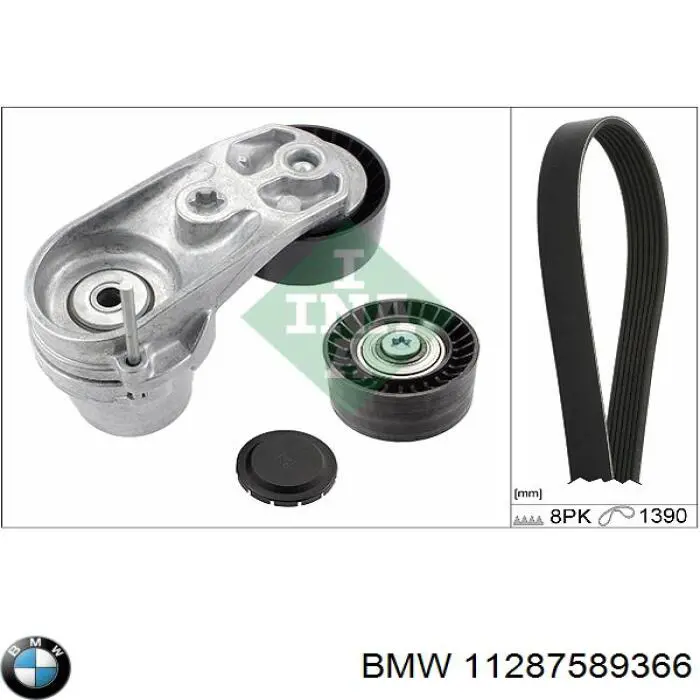 Клиновий ремінь BMW 11287589366 ціна, від 21.70 USD