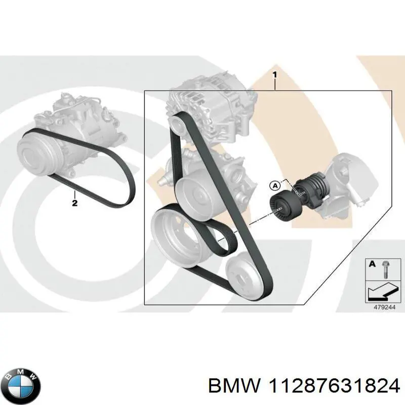 Клиновий ремінь BMW 11287631824 ціна, від 18.13 USD