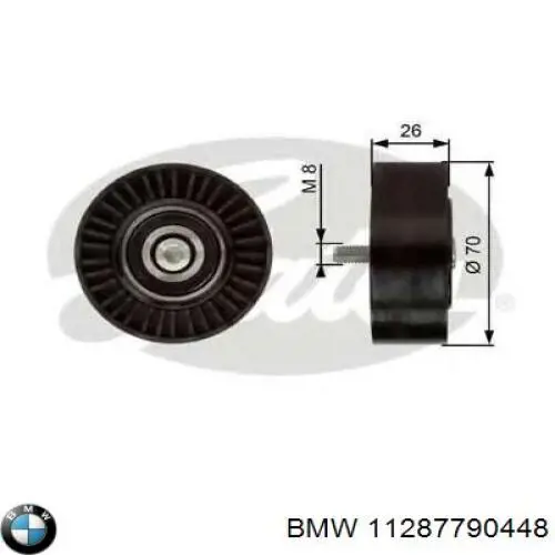 11287790448 BMW Ролик приводного ременя, паразитний