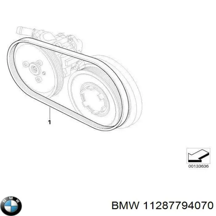 Клиновий ремінь BMW 11287794070 ціна, від 10.89 USD