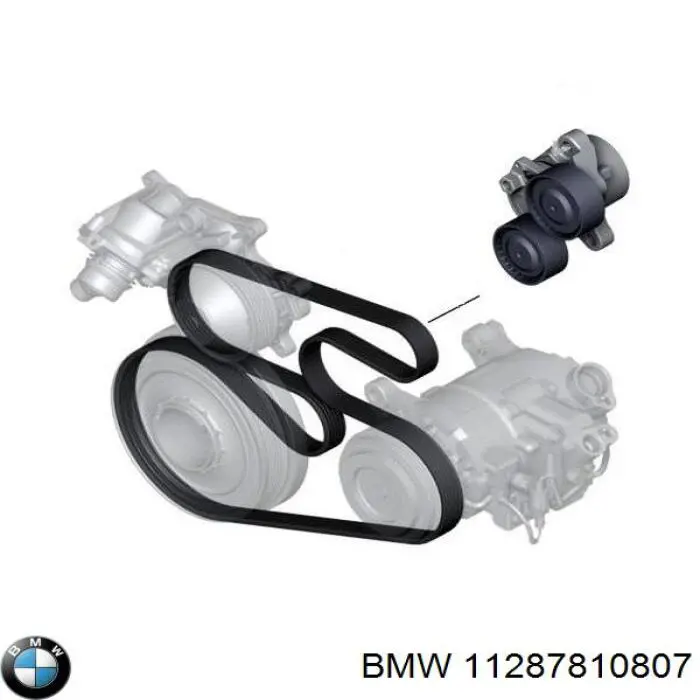11287810807 BMW Натяжна планка поліклинового ременя