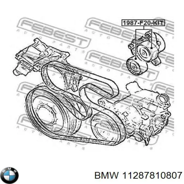 Натягувач приводного ременя 11287810807 BMW