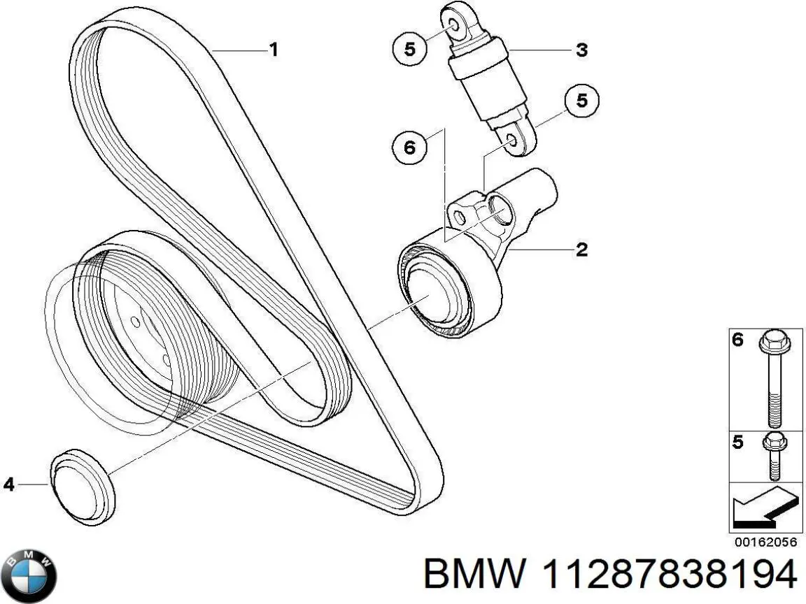 Натяжний ролик BMW 11287838194 ціна, від 210.94 USD