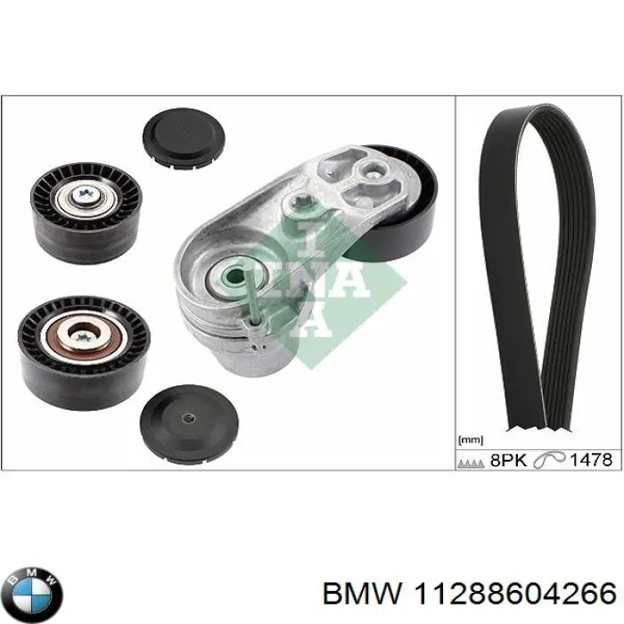Натягувач приводного ременя BMW 11288604266 ціна, від 22.57 USD