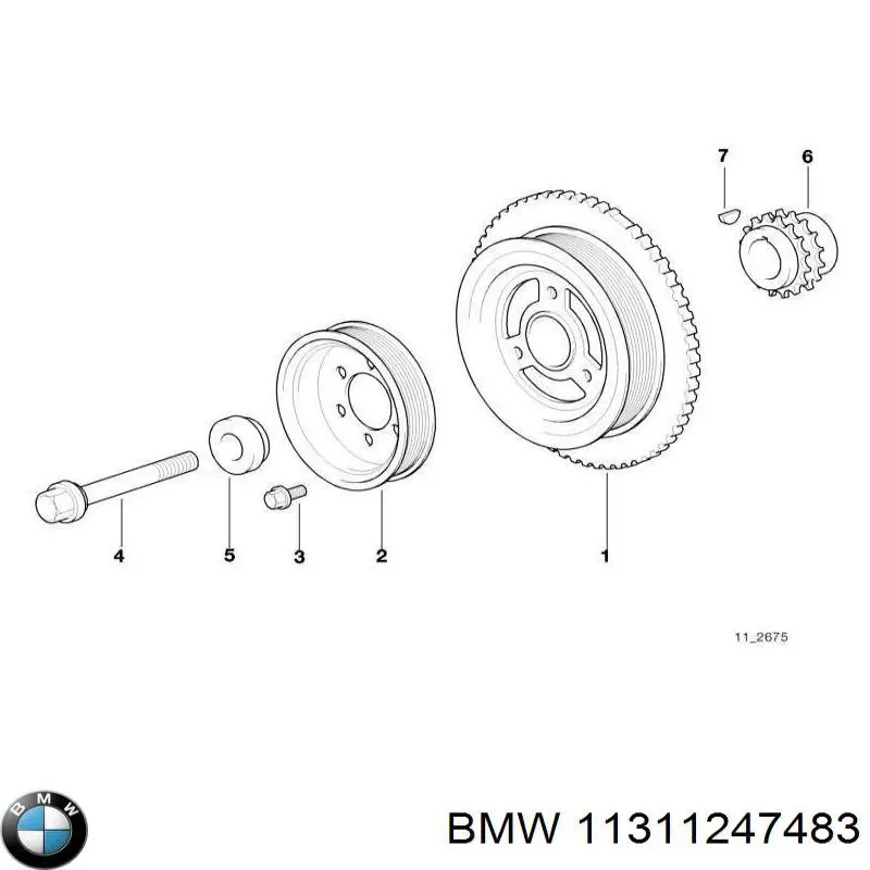 Заспокоювач ланцюга ГРМ, лівий 11311247470 BMW