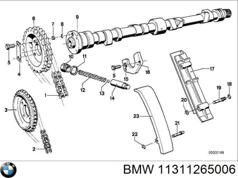 11311265006 BMW зірка-шестерня приводу розподілвала двигуна