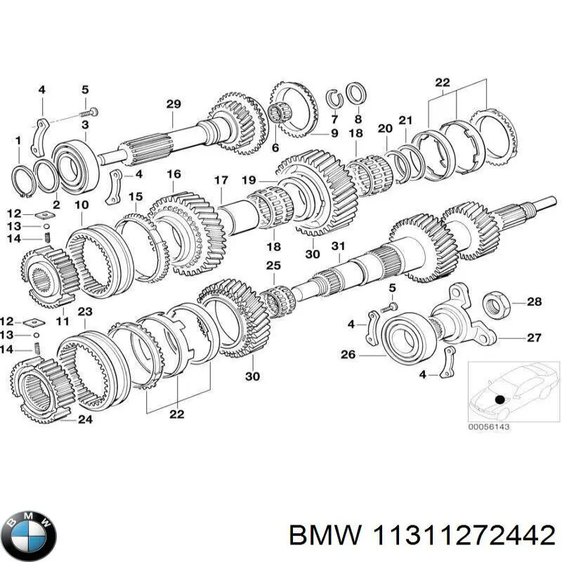Вал розподільчий BMW 3 