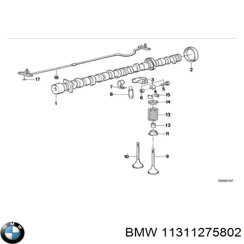 11311275802 BMW розподілвал двигуна